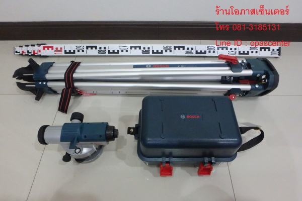 ลดราคา-กล้องวัดระดับ 26 เท่า ยี่ห้อ Bosch รุ่น GOL 26 D มีกล่องใส่ พร้อมขาตั้ง Bosch รุ่น BT 160 มือสอง สภาพใหม่ พร้อมใช้งาน
