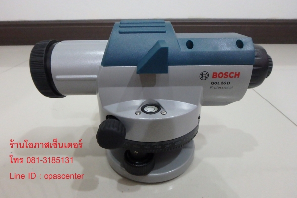 ลดราคา-กล้องวัดระดับ 26 เท่า ยี่ห้อ Bosch รุ่น GOL 26 D มีกล่องใส่ พร้อมขาตั้ง Bosch รุ่น BT 160 มือสอง สภาพใหม่ พร้อมใช้งาน