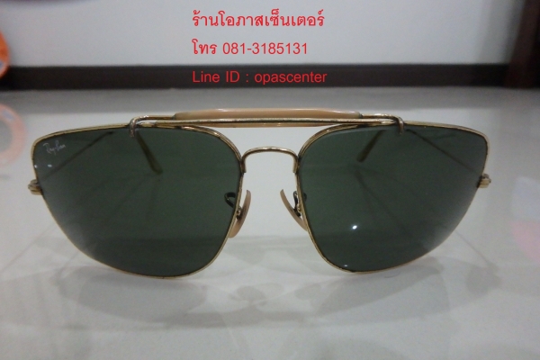 แว่นกันแดด RAYBAN USA กรอบทอง 62-14 สีดำ ของแท้ มีกล่อง ส่งฟรี แว่นกันแดด RAYBAN USA กรอบทอง 62-14 สีดำ ของแท้ มีกล่อง ส่งฟรี