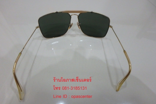 แว่นกันแดด RAYBAN USA กรอบทอง 62-14 สีดำ ของแท้ มีกล่อง ส่งฟรี แว่นกันแดด RAYBAN USA กรอบทอง 62-14 สีดำ ของแท้ มีกล่อง ส่งฟรี