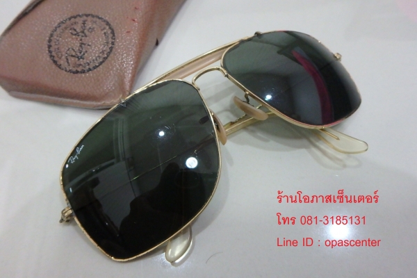 แว่นกันแดด RAYBAN USA กรอบทอง 62-14 สีดำ ของแท้ มีกล่อง ส่งฟรี แว่นกันแดด RAYBAN USA กรอบทอง 62-14 สีดำ ของแท้ มีกล่อง ส่งฟรี