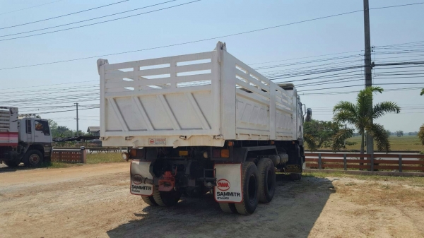 ขายสิบล้อดัมพ์ ISUZU เครื่อง 360 แรง ปี 54 กระบะดัมพ์สามมิตร มีระบบลากพ่วง ทะเบียนพร้อม