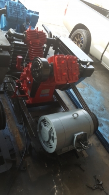 ขายปั้มลมแบบลูกสูบ ขนาด 30 แรงพร้อมมอเตอร์ ใช้งานได้เลย