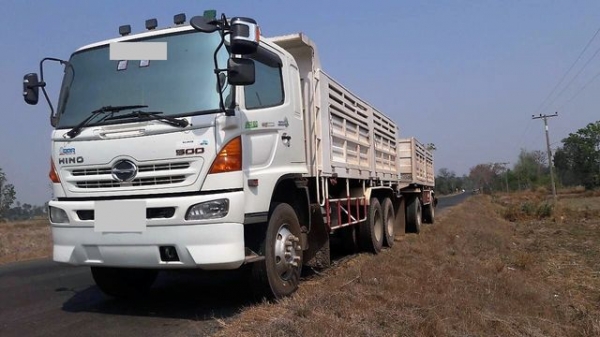 พ่วง 18 ล้อ HINO 500 FM1A 344แรง ปี 54 HiSpeed เบรคแห้ง กระบะตัวแม่ อู่ พนัส / ตัวลูก อู่เสรีชัย 2 ค
