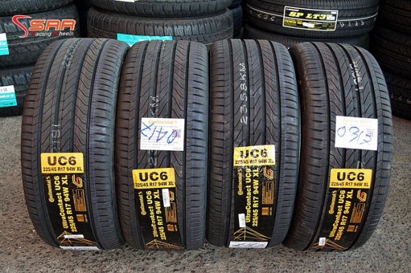 Continental UltraContact UC6 225/45R17 เส้นละ 3,500 บาท
