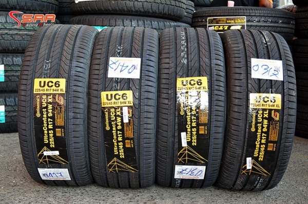 Continental UltraContact UC6 225/45R17 เส้นละ 3,500 บาท