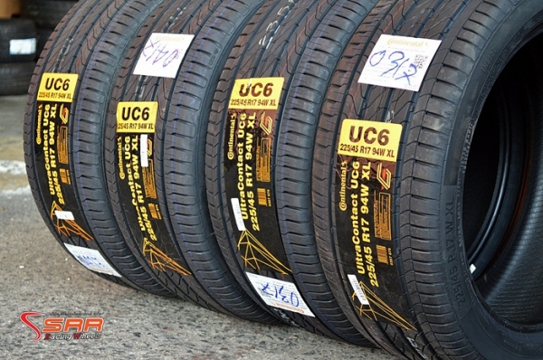 Continental UltraContact UC6 225/45R17 เส้นละ 3,500 บาท
