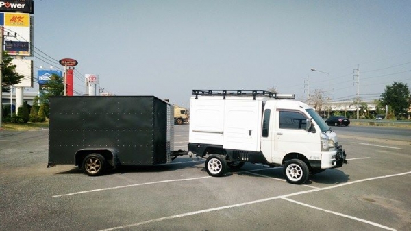 ขายพ่วงตู้ บรรทุกรถมอไซค์โดยเฉพาะครับ ขนาดตู้ กว้าง1.60เมตร ยาว 3เมตร สูง1.80เมตร