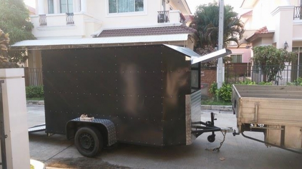 ขายพ่วงตู้ บรรทุกรถมอไซค์โดยเฉพาะครับ ขนาดตู้ กว้าง1.60เมตร ยาว 3เมตร สูง1.80เมตร