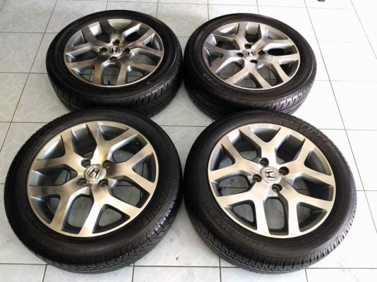 ล้อเง Honda City รุ่น Top ขอบ 16 พร้อมยาง Bridgestone 185 55 16 ปลายปี 14 ยางสวย ล้อสวยเดิมๆ ขายถูกทั้งชุด 4,900.- ใส่ถ่วงฟรี ส่งทั่วไทยค่ะ