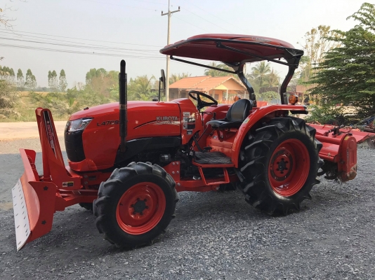 ขายรถไถคูโบต้า L4708Sp 4WD2เพลา ใช้งาน 400 ชั่วโมง สภาพสวยพร้อมใช้ค่ะ พร้อมอุปกรณ์ ใบมีดหน้าและโลเตอร์รีจอบหมุน ราคา 498,000 บาท #พร้อมส่งฟรีถึงบ้าน โทรสอบถามได้เลยค่ะ 081-9136451 ขอดูรูปทาง Line:Bow6451  เครื่องดี เกียร์ดี ยางดีทั้ง 4 เส้น ตรวจเชคเรียบร้