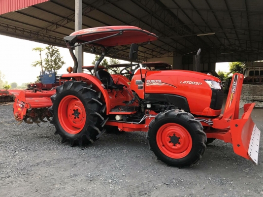 ขายรถไถคูโบต้า L4708Sp 4WD2เพลา ใช้งาน 400 ชั่วโมง สภาพสวยพร้อมใช้ค่ะ พร้อมอุปกรณ์ ใบมีดหน้าและโลเตอร์รีจอบหมุน ราคา 498,000 บาท #พร้อมส่งฟรีถึงบ้าน โทรสอบถามได้เลยค่ะ 081-9136451 ขอดูรูปทาง Line:Bow6451  เครื่องดี เกียร์ดี ยางดีทั้ง 4 เส้น ตรวจเชคเรียบร้