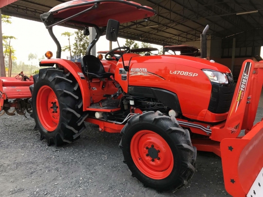 ขายรถไถคูโบต้า L4708Sp 4WD2เพลา ใช้งาน 400 ชั่วโมง สภาพสวยพร้อมใช้ค่ะ พร้อมอุปกรณ์ ใบมีดหน้าและโลเตอร์รีจอบหมุน ราคา 498,000 บาท #พร้อมส่งฟรีถึงบ้าน โทรสอบถามได้เลยค่ะ 081-9136451 ขอดูรูปทาง Line:Bow6451  เครื่องดี เกียร์ดี ยางดีทั้ง 4 เส้น ตรวจเชคเรียบร้
