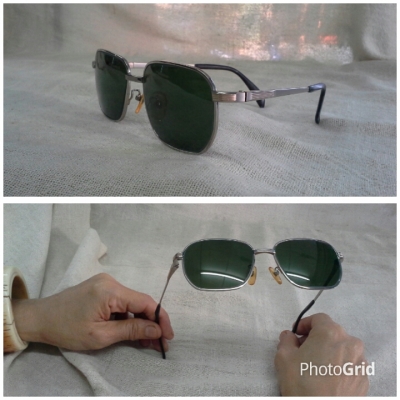 แว่นตาสูงศักดิ์ในราชสำนักอังกฤษ &#039;ไททาเนียมบริสุทธิ์&#039;  Vintage AQUASCUTUM handmade in Endland
