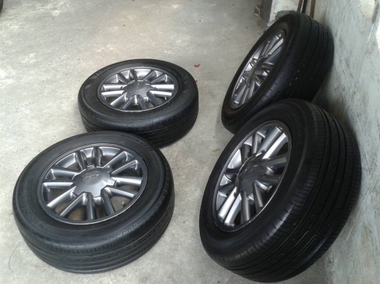 ล้ออีสุ ขอบ16นิ้ว6รู พร้อมยาง ชุดนี้ ราคา 5900 บาท