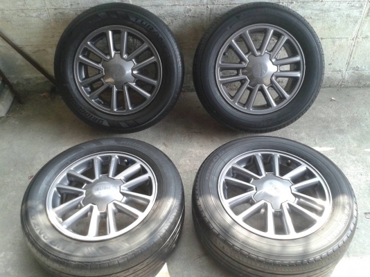 ล้ออีสุ ขอบ16นิ้ว6รู พร้อมยาง ชุดนี้ ราคา 5900 บาท