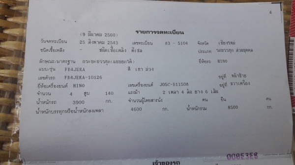 ขอบคุณลูกค้าจาก อ.สาภี ได้รถดีๆไปใช้ รวยๆเฮงๆนะครับ&quot; 6ล้อ FB4J เครื่องJO5C-145แรง แอร์ เพาเวอร์ จิฟฟี่ ดั้ม3มิตรใหม่  รถสวยพร้อมใช้100\% ตอ่รองได้ 097-9211136