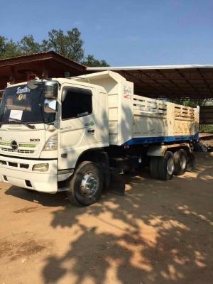 ขายสิบล้อดัมพ์ Hino เครื่อง 320 แรง ปี 49 กระบะดัมพ์สามมิตร ทะเบียนพร้อม