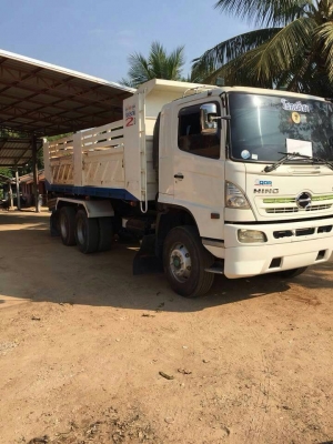 ขายสิบล้อดัมพ์ Hino เครื่อง 320 แรง ปี 49 กระบะดัมพ์สามมิตร ทะเบียนพร้อม