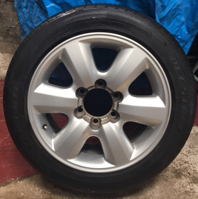 ล้อ ยาง อะไหล่ 6รู 139 Toyota Fortuner ขอบ 17