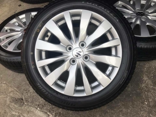 ขายล้อแม็กพร้อมยางป้ายแดงปี17 ซูซูกิ สวิฟ ขอบ16