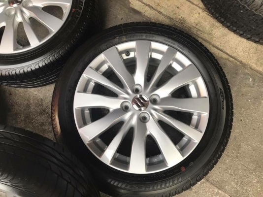 ขายล้อแม็กพร้อมยางป้ายแดงปี17 ซูซูกิ สวิฟ ขอบ16