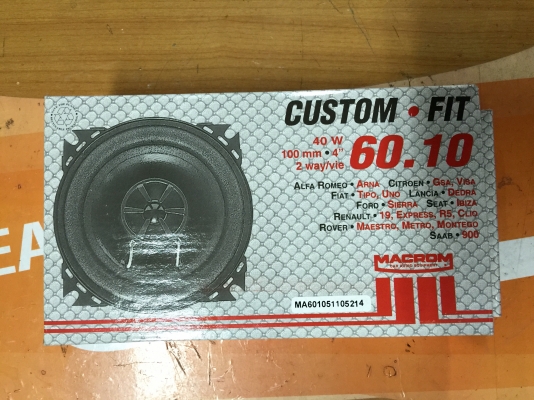 ขายลำโพง 4" MACROM CUSTOM-FIT 60.10 แกนร่วม 2 ทาง