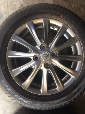 ขาย แม็ก Toyota Vios รุ่น12ก้าน รมดำ พร้อมยาง 185-60-15