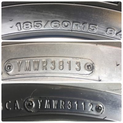 ขาย แม็ก Toyota Vios รุ่น12ก้าน รมดำ พร้อมยาง 185-60-15