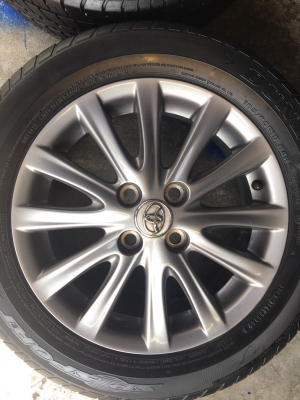 ขาย แม็ก Toyota Vios รุ่น12ก้าน รมดำ พร้อมยาง 185-60-15