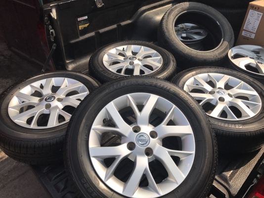 แม็กป้ายแดง Nissan Almera MC ขอบ15 พร้อมยาง 185-65-15