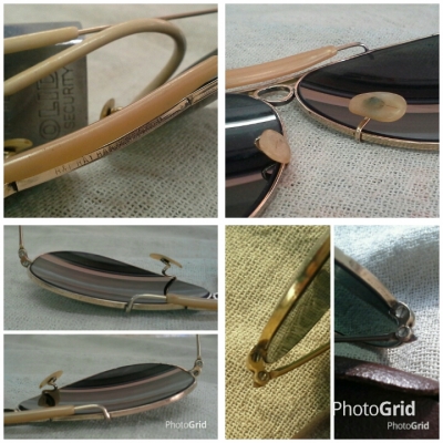 แว่นตาอเมริกันโกลด์ฟิลด์ - ศูนย์ใหญ่  &#039;ราชันย์แห่งเรย์-แบน&#039; ตัวจริง !  Vintage B&amp;L RAY-BAN USA  10K  บิ๊กไซซ์