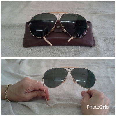 แว่นตาอเมริกันโกลด์ฟิลด์ - ศูนย์ใหญ่  &#039;ราชันย์แห่งเรย์-แบน&#039; ตัวจริง !  Vintage B&amp;L RAY-BAN USA  10K  บิ๊กไซซ์