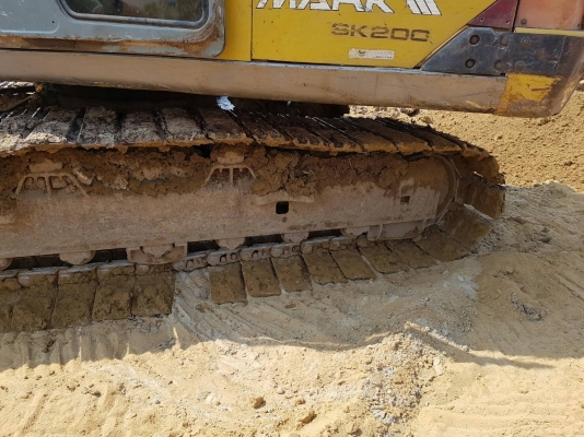 ขายรถแบคโฮ KOBELCO SK200-/// เอกสารอินวอย ระบบไฟไม่เต็ม ซีเรียลสูงเก๋งเทา ราคา 550000