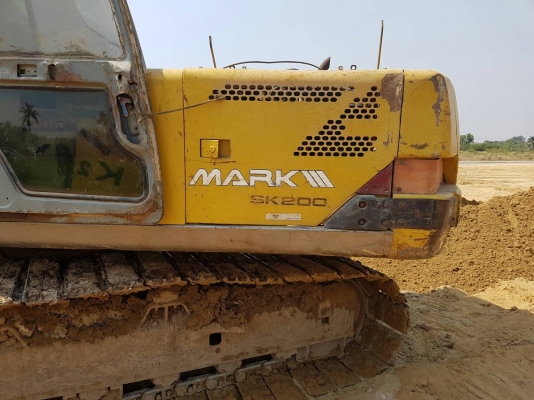 ขายรถแบคโฮ KOBELCO SK200-/// เอกสารอินวอย ระบบไฟไม่เต็ม ซีเรียลสูงเก๋งเทา ราคา 550000