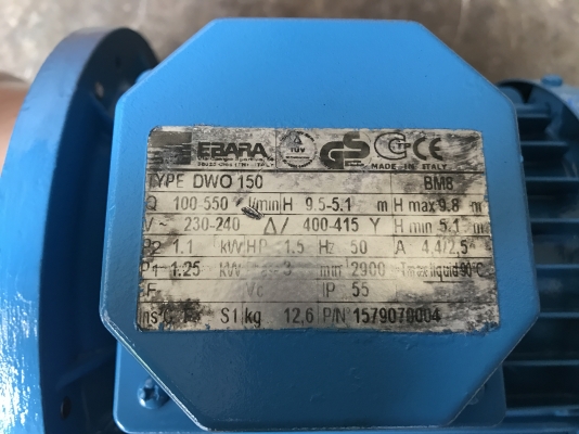 ขายปั้มน้ำหอยโข่งหัวปั้มสแตนเลส Ebara 1.5HP. 380V สภาพสวย ขนาดเข้า 2นิ้ว ออก 2นิ้ว สภาพสวย วิ่งนิ่ม พร้อมใช้งาน ขายปั้มน้ำหอยโข่งหัวปั้มสแตนเลส Ebara 1.5HP. 380V สภาพสวย ขนาดเข้า 2นิ้ว ออก 2นิ้ว สภาพสวย วิ่งนิ่ม พร้อมใช้งาน