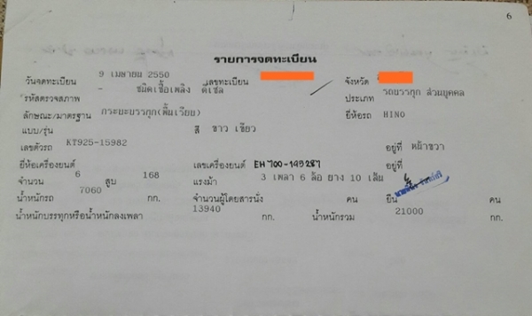 เทเลอร์10ล้อท้ายลาดยี่ห้อฮีโน่