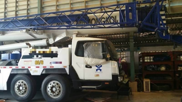 ขาย 9,900,000 รถเครน SANY 80 t.วิ่ง 3,803 km.2,034 H.เล่มทะเบียน รถสวยเหมือนใหม่ ใช้งานน้อย  รถอยู่ จ.ระยอง โทร&amp;ไอดีไลน์ 0610710295