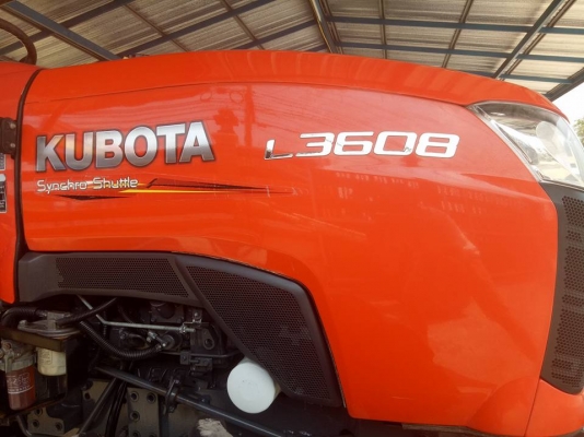 คูโบต้า L3608DT 4 WD รถเกรด A สีเดิมๆโรงงาน พร้อมผานตราช้าง