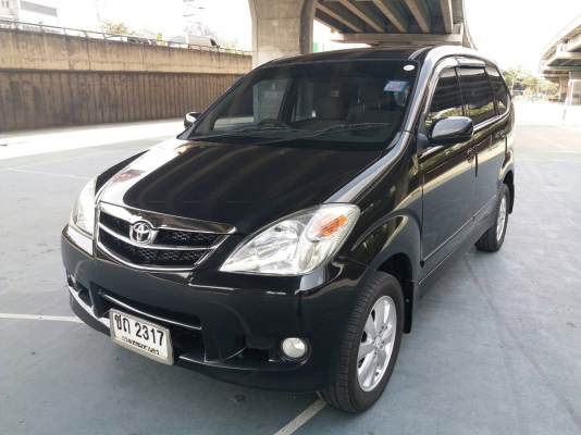 2007 TOYOTA AVANZA 1.5 E abs สีดำ สภาพสวยพร้อมใช้ไม่ต้องซ้อม