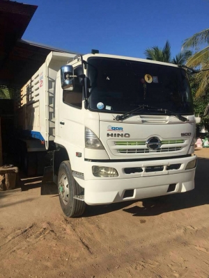 ขายสิบล้อดัมพ์ Hino เครื่อง 320 แรง ปี 49 กระบะดัมพ์สามมิตร ทะเบียนพร้อม