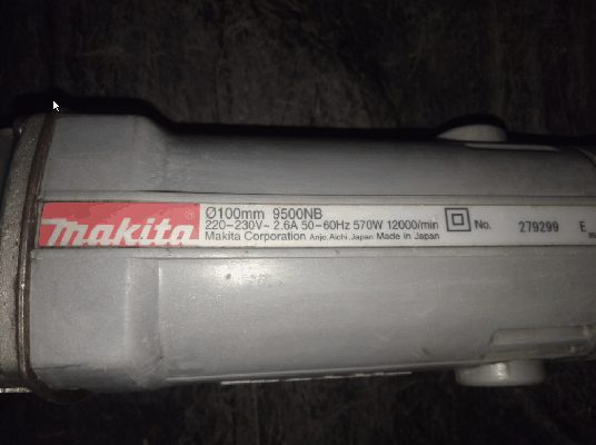 -ขายหินเจียร4นิ้ว MAKITA 9500NB 570W. 12000/min -ขายหินเจียร4นิ้ว MAKITA 9500NB 570W. 12000/min