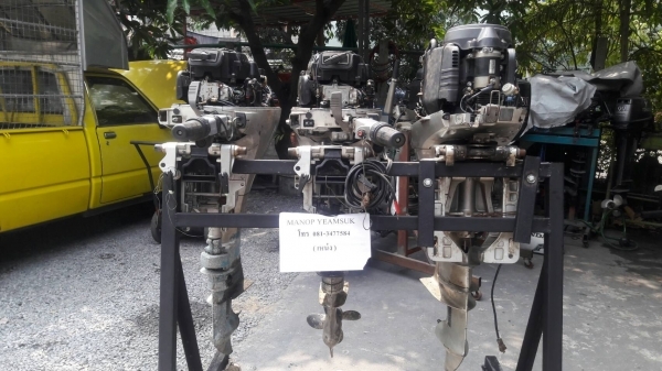 ขายเหมาเครื่องเรือ HONDA 20 , 20, 40 เครื่อง FOUR 3 เครื่อง เก่าญี่ปุ่น เครื่องติดได้ ขาย 85,000