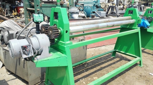 ** ไปอยู่โคราชครับ ** เครื่องม้วนเหล็กแผ่นประกอบใหม่ 4 ฟุต เพลาตัน ม้วนหนา 3 มิล ไฟ 380V หัวเครื่องม้วนแป้ปได้
