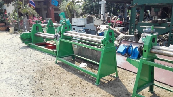 ** เหลือ 1 ตัว ** เครื่องม้วนเหล็กแผ่นประกอบใหม่ 5 ฟุต เพลาตัน ม้วนหนา 3 มิล ไฟ 380V มาเทสก่อนได้