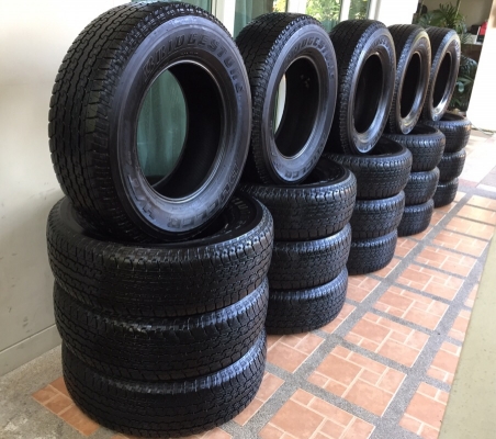 ยาง Bridgestone 245 70 16 ปลายปี16 มา6ชุด ดอกเต็ม ไม่มีปะ เนื้อนิ่มๆ ใช้ยาว ราคาไม่แพง