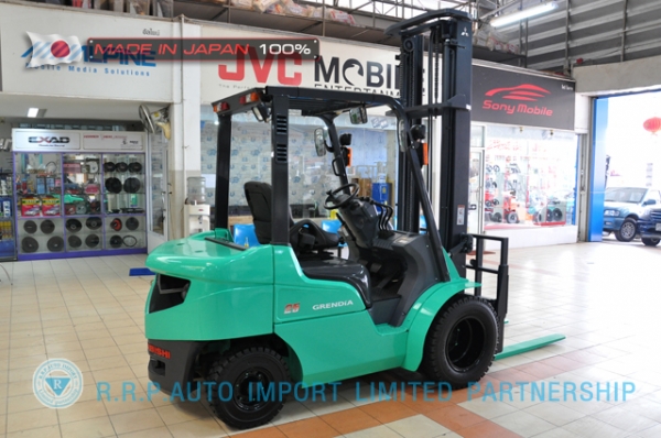 ขายรถโฟล์คลิฟท์มือสอง MITSUBISHI รุ่น FD25T-F18C-54064 นำเข้าจากประเทศญี่ปุ่น 100\%