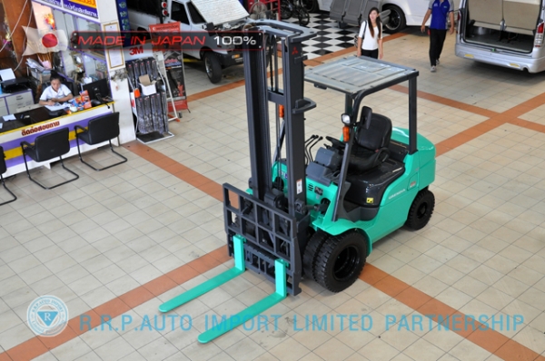 ขายรถโฟล์คลิฟท์มือสอง MITSUBISHI รุ่น FD25T-F18C-54064 นำเข้าจากประเทศญี่ปุ่น 100\%