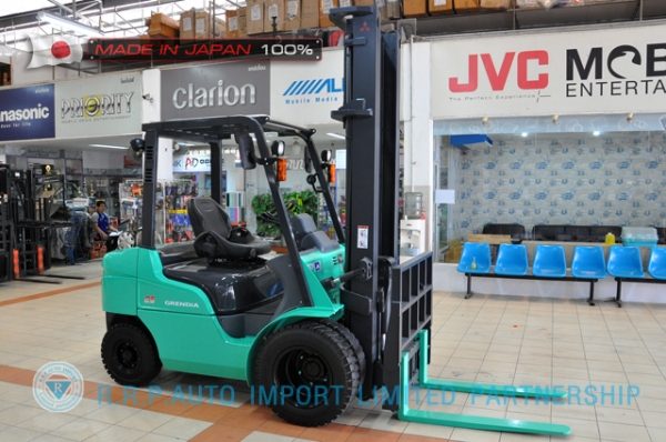 ขายรถโฟล์คลิฟท์มือสอง MITSUBISHI รุ่น FD25T-F18C-54064 นำเข้าจากประเทศญี่ปุ่น 100\%