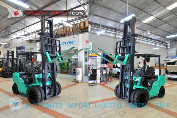 ขายรถโฟล์คลิฟท์มือสอง MITSUBISHI รุ่น FD25T-F18C-54064 นำเข้าจากประเทศญี่ปุ่น 100\%